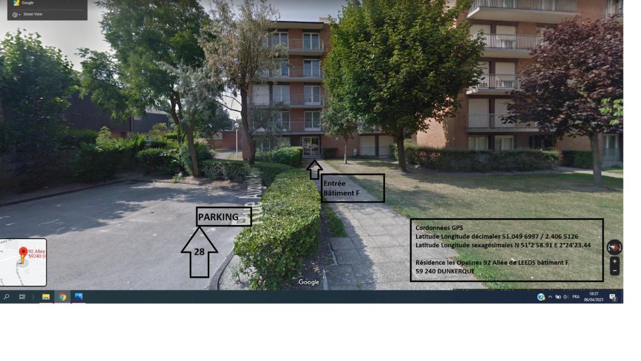 Appartement OPALINE T3 lumineux avec patio et parking privé à Dunkirk Extérieur photo